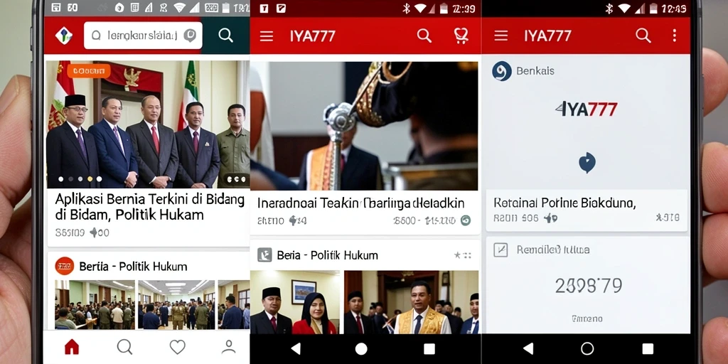 Tampilan antarmuka pengguna aplikasi IYA777 yang elegan dan informatif.