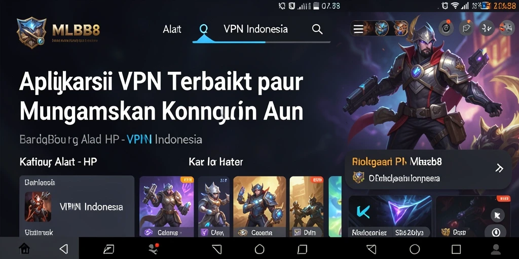 Tampilan antarmuka MLBB8 yang intuitif dan sederhana untuk pengguna.