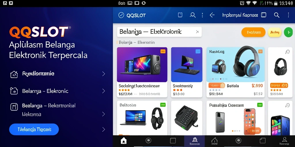 Antarmuka pengguna aplikasi QQSLOT yang modern dan mudah dipahami.