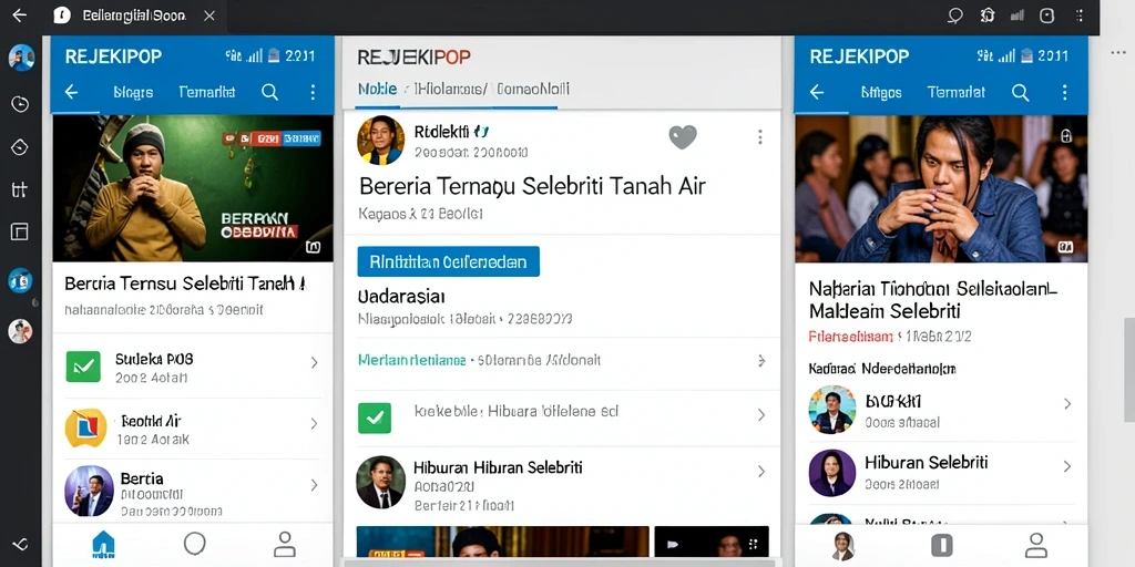 Tampilan antarmuka aplikasi REJEKIPOP yang menarik dan modern.
