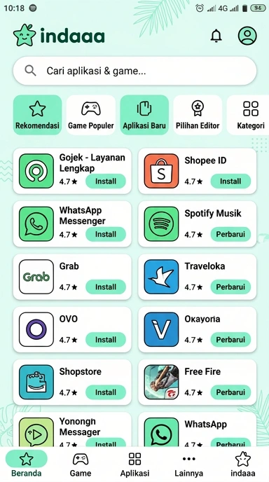 indaaa – Indeks Aplikasi Populer dan Uji Coba Terbaik di Indonesia